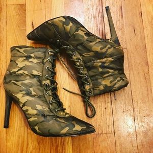Camo booties